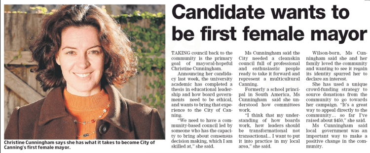 CanningAccountability Christine Cunningham