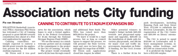 CanningAccountability image WBA doesnt have one million dollars June 2016 Canning Times