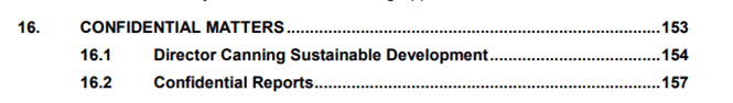 City of Canning unconfirmed ordinary council minutes of Dec 2017