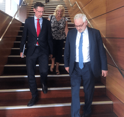 Arthur Kyron Marion Boswell visit with Stephen Jones Fed shadow for local govt